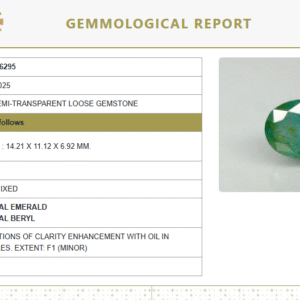 Natural Emerald 8.19 Ratti | Govt. Lab Certified | Oval Mixed Cut | 8891D36295
