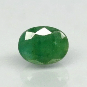 Natural Emerald | Oval Mixed Cut | Semi-Transparent | Govt. Certified No.: 8980D36562