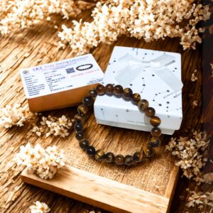 Brown Premium Tiger Eye Confidence Bracelet For Men & Women