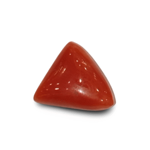 Natural Italian Red Coral | Certified Untreated | Triangular Cabochon No. IGCDKBAJ42420