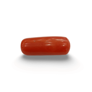 Natural Red Coral | Certified | Capsule Cut Gemstone Summary No. IGCDKBAJ44856