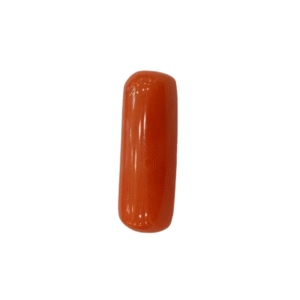Natural Red Coral | Certified | Capsule Cut Gemstone Summary No. IGCDKBAJ44953