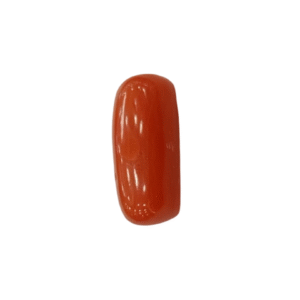 Natural Red Coral | Certified | Capsule Cut Gemstone Summary No. IGCDKBAJ44872