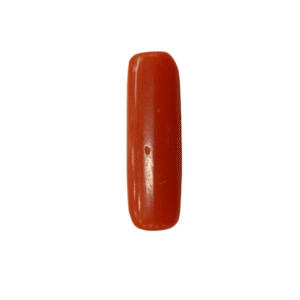 Natural Red Coral | Certified | Capsule Cut Gemstone Summary No. IGCDKBAJ44862