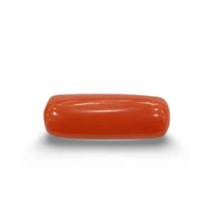 Natural Red Coral | Certified | Capsule Cut Gemstone Summary No. IGCDKBAJ44924