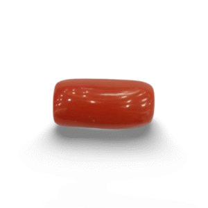 Natural Red Coral | Certified | Capsule Cut Gemstone Summary No. IGCDKBAJ44867