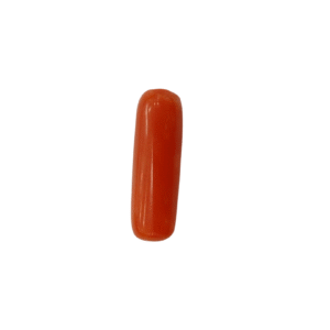Natural Red Coral | Certified | Capsule Cut Gemstone Summary No. IGCDKBAJ44913