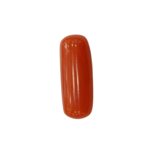 Natural Red Coral | Certified |Capsule Cut Gemstone Summary No. IGCDKBAJ44854
