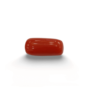 Natural Red Coral | Certified |Capsule Cut Gemstone Summary No. IGCDKBAJ44859