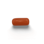Natural Red Coral | Certified |Capsule Cut Gemstone Summary No. IGCDKBAJ44726