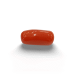 Natural Red Coral | Certified |Capsule Cut Gemstone Summary No. IGCDKBAJ44903