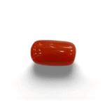 Natural Red Coral | Certified |Capsule Cut Gemstone Summary No. IGCDKBAJ44905