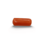 Natural Red Coral | Certified |Capsule Cut Gemstone Summary No. IGCDKBAJ44871