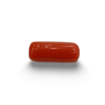 Natural Red Coral | Certified |Capsule Cut Gemstone Summary No. IGCDKBAJ44984
