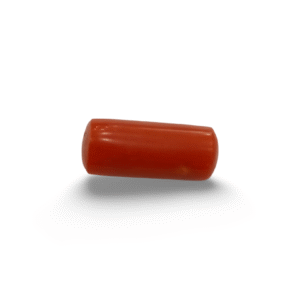 Natural Red Coral | Certified |Capsule Cut Gemstone Summary No. IGCDKBAJ44868