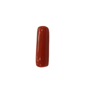 Natural Red Coral | Certified |Capsule Cut Gemstone Summary No. IGCDKBAJ44918