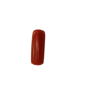 Natural Red Coral | Certified |Capsule Cut Gemstone Summary No. IGCDKBAJ44964