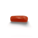 Natural Red Coral | Certified |Capsule Cut Gemstone Summary No. IGCDKBAJ44955