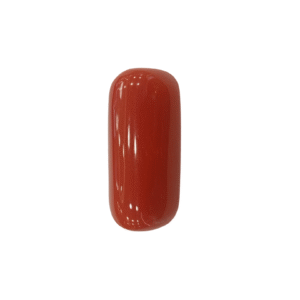 Natural Red Coral | Certified |Capsule Cut Gemstone Summary No. IGCDKBAJ44725