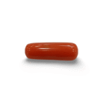 Natural Red Coral | Certified |Capsule Cut Gemstone Summary No. IGCDKBAJ44928