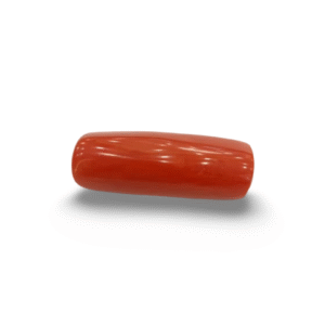 Natural Red Coral | Certified |Capsule Cut Gemstone Summary No. IGCDKBAJ44942