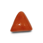 Natural Italian Red Coral | Certified Triangular Cabochon Moonga | Untreated Gemstone IGCDKBAJ42466